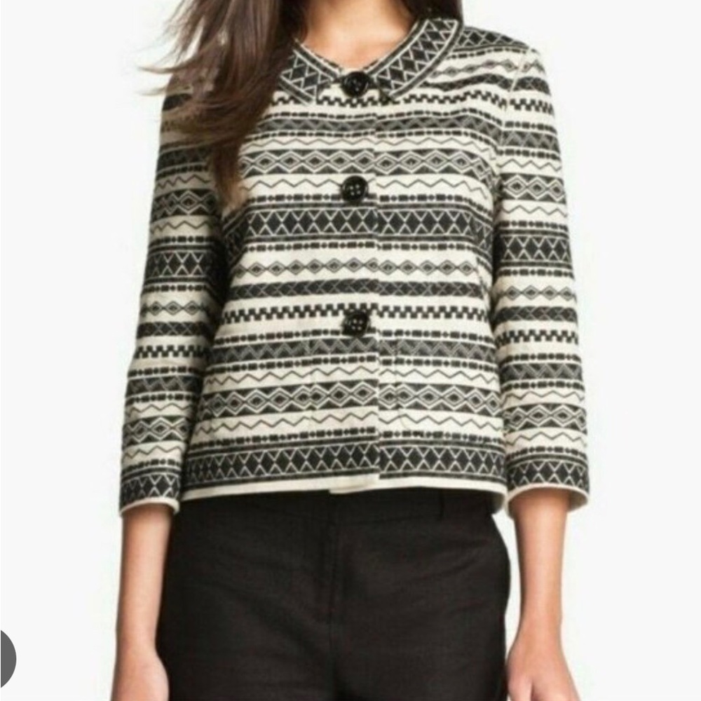 $885 KATE SPADE ELAINA LINEN/COTTON JACKET+SKIRT SIZE 2. NWT